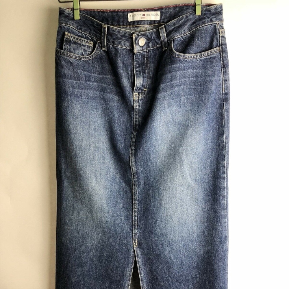 Tommy Hilfiger Women's 5 Pocket Denim Skirt sz 4